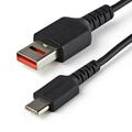 Ezgeneration Secure Charging Cable USB-A to USB-C Data Blocker - Black - 3 ft. EZ3291949